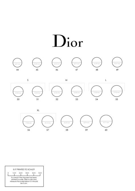 dior chain ring|Dior ring size guide.